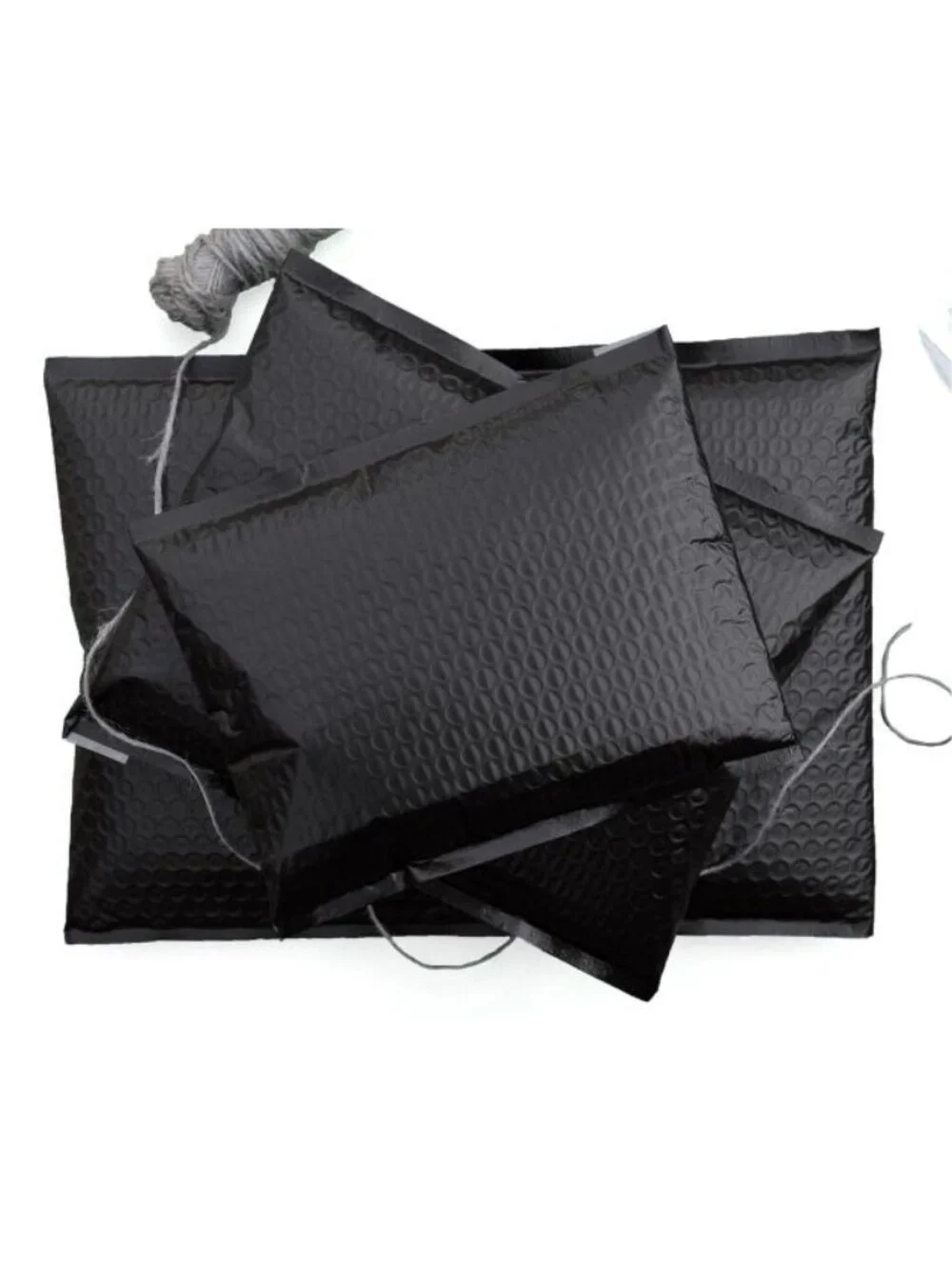 10ct 6.5 x 10 Black Bubble Mailers
